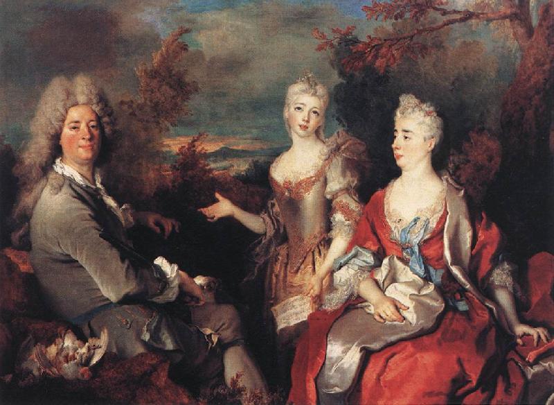 Nicolas de Largilliere The Artist and his Family oil painting picture